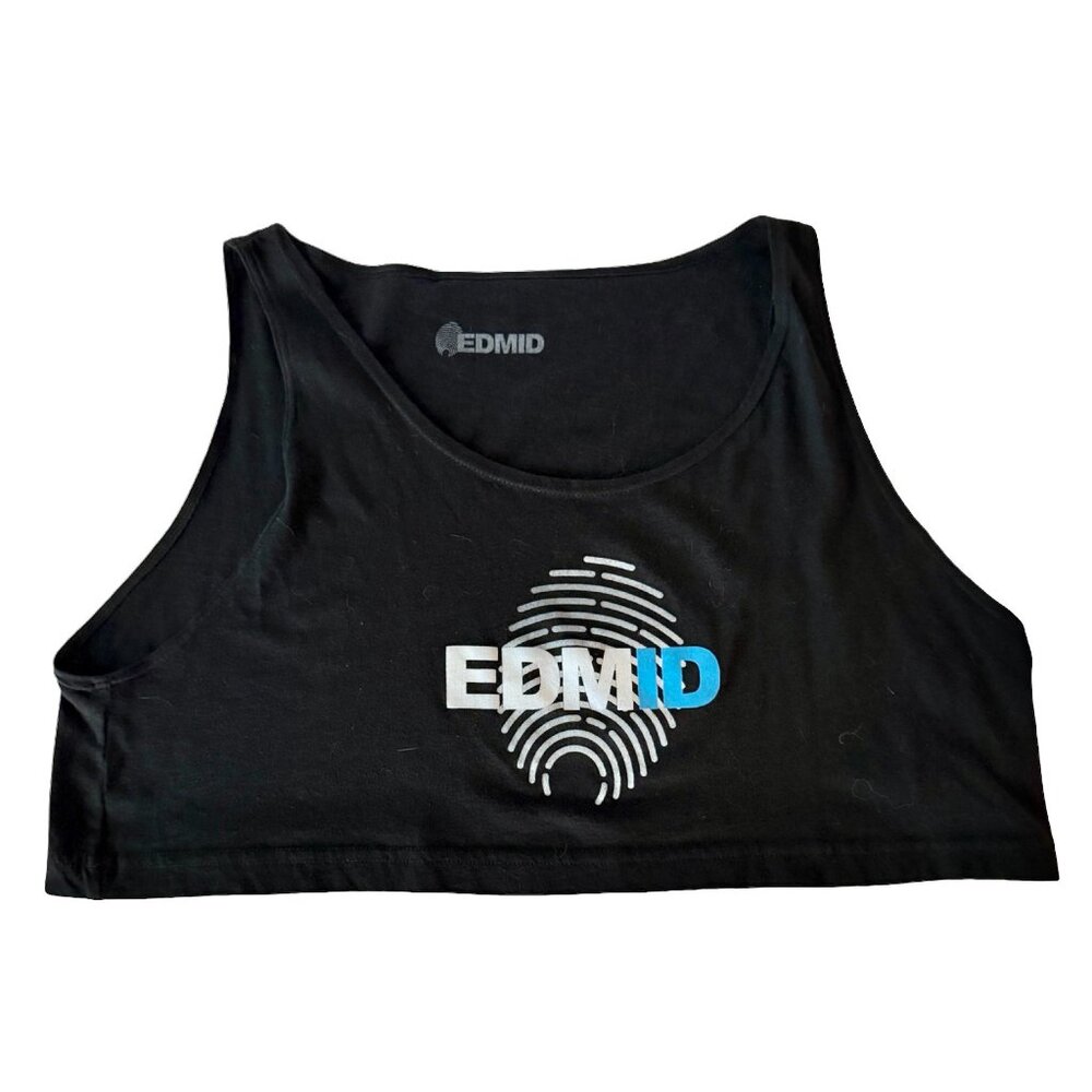 EDMID x American Apparel Black Crop Tank – Made in USA, One Size
